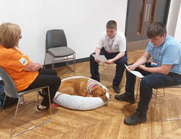 Therapy dog helps boost confidence and reduce nerves as students prepare for exams cover image